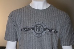 HARLEY DAVIDSON MEN XL CIRCLE BAR HERRINGBONE W SLEEVE LOGO TEXTURED