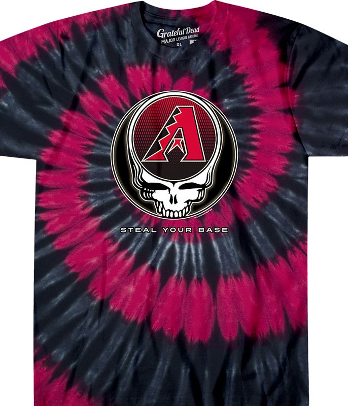 Arizona Diamondbacks Steal Your Base Tie-Dye T-Shirt — Grateful Dead Collab Styl gallery