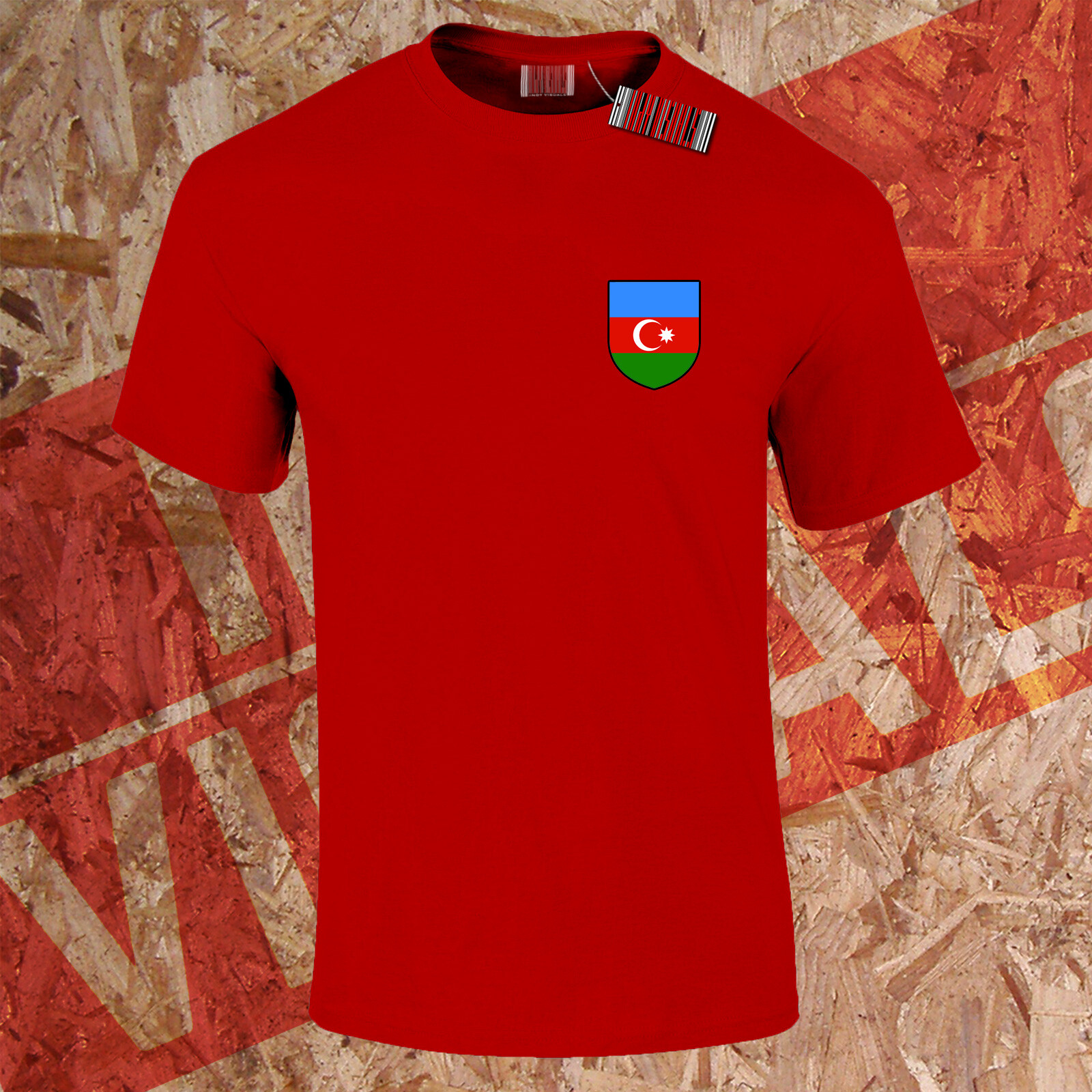 Azerbaijan Supporters T-Shirt Crest Day World Cup Baku Football 2022 Unisex gallery