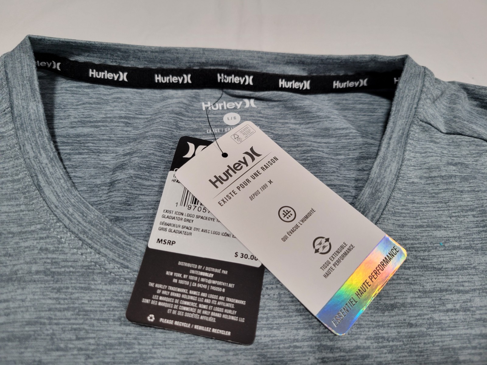 Hurley Men's Exist Icon Logo Spacedye Sports / Performance- Tank Top gallery