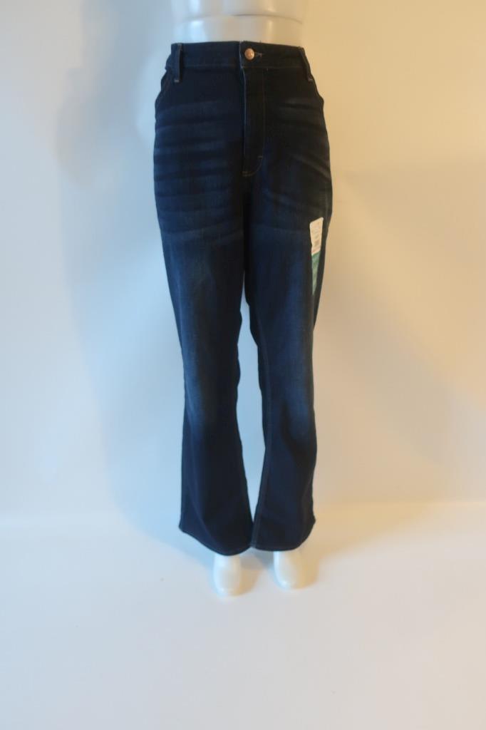NWT Womens Lee Riders Midrise Bootcut Dark Blue Denim Jeans 24M * gallery