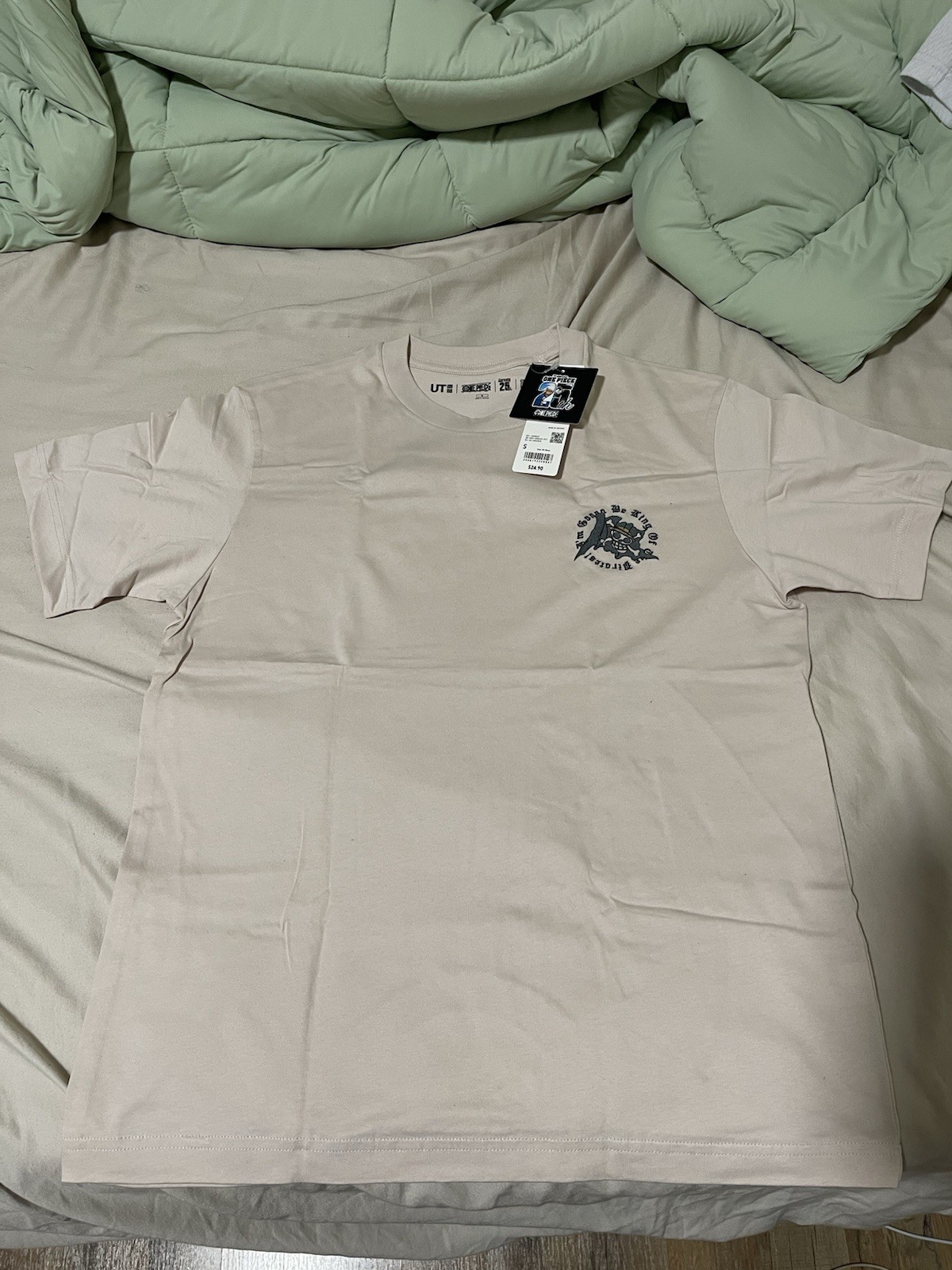 Uniqlo UT One Piece Monkey D. Luffy Beige Cotton Crew Neck Tee Men’s S gallery