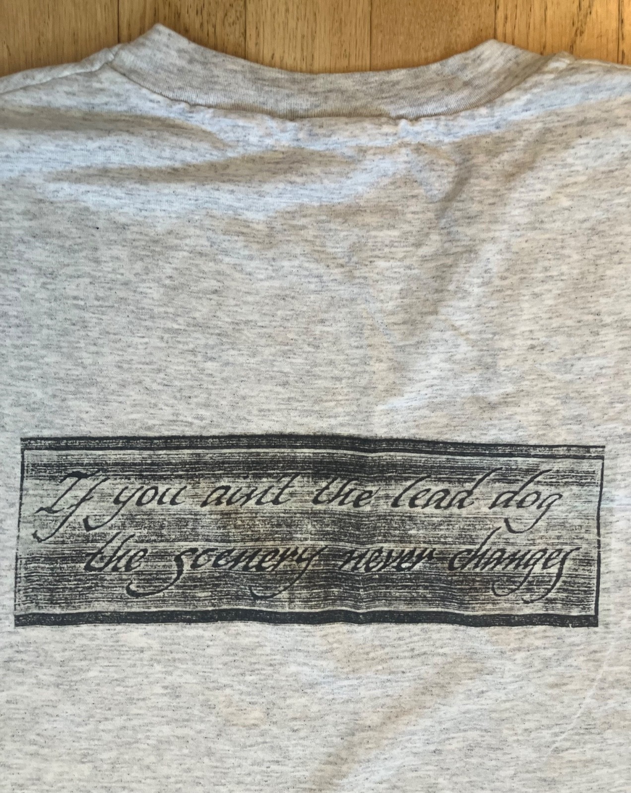VTG L Gizzard If You Ain't The Lead Dog Rifle Shooting Shirt, Padded Shoulder XL gallery