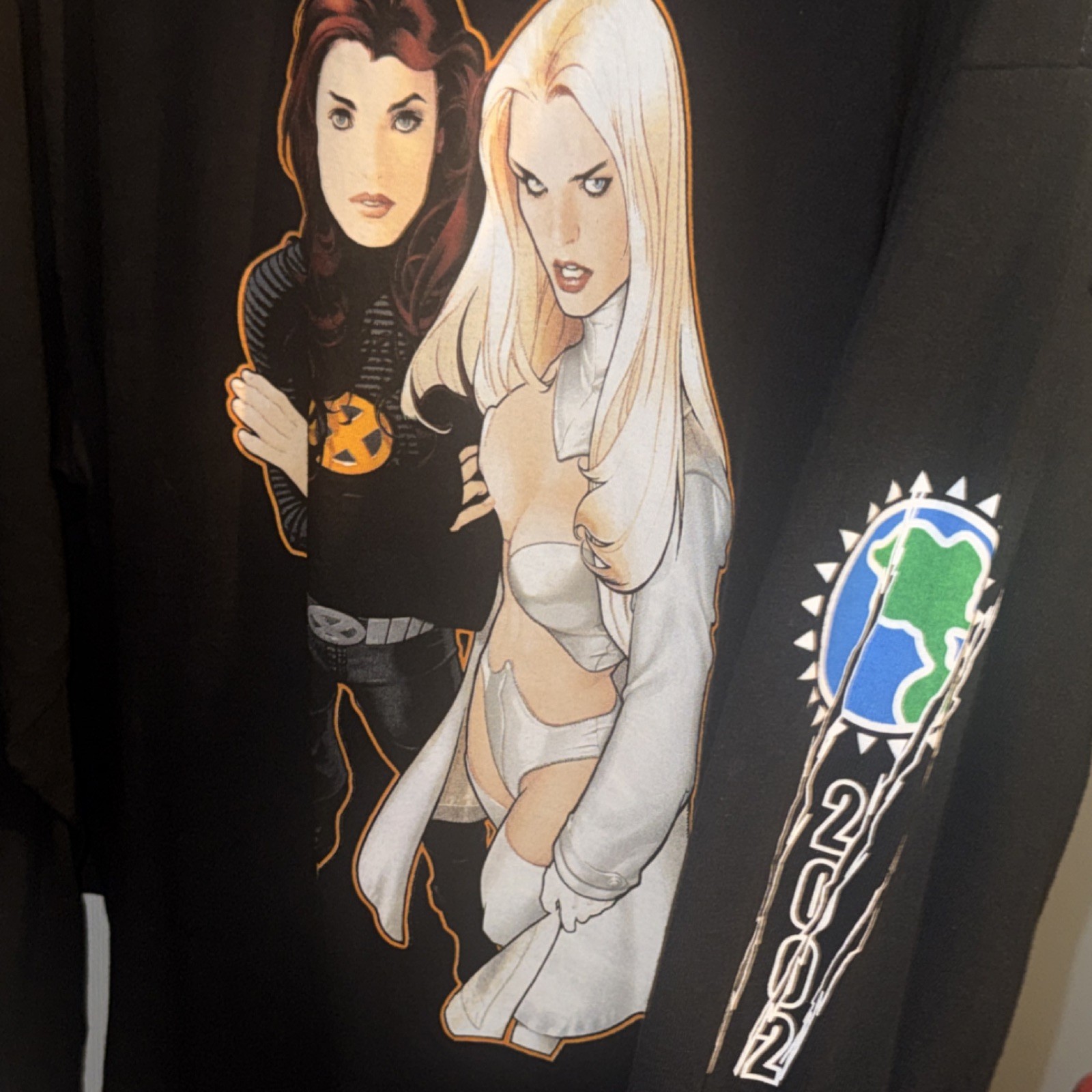 Vintage Marvel Comics X-Men Jean Grey Emma Frost 2002 XL Long Sleeve gallery