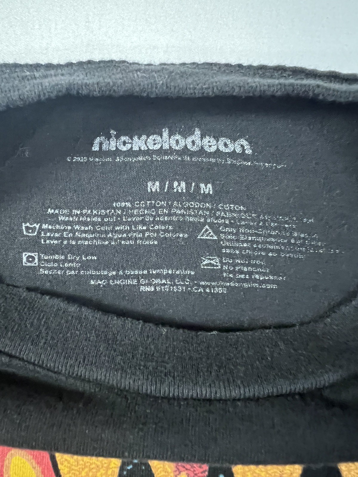 Nickelodeon SpongeBob Square Pants Black T shirt Men's Medium Short Sleeve 2023 gallery