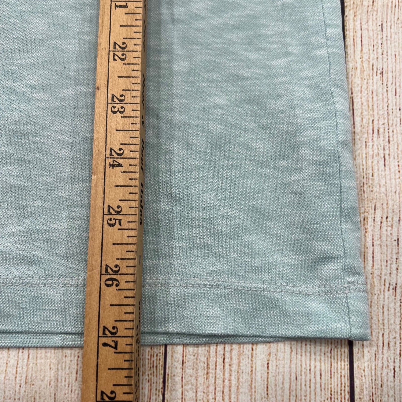 Johnston & Murphy Mens V-Neck T-Shirt Large Sage Green Marled Modal Blend gallery