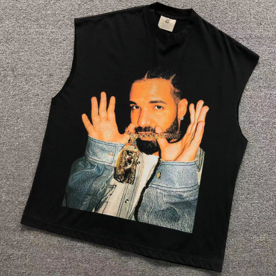 Vintage Graphic Oversized Sleeveless T-Shirt – Urban Streetwear Edition gallery