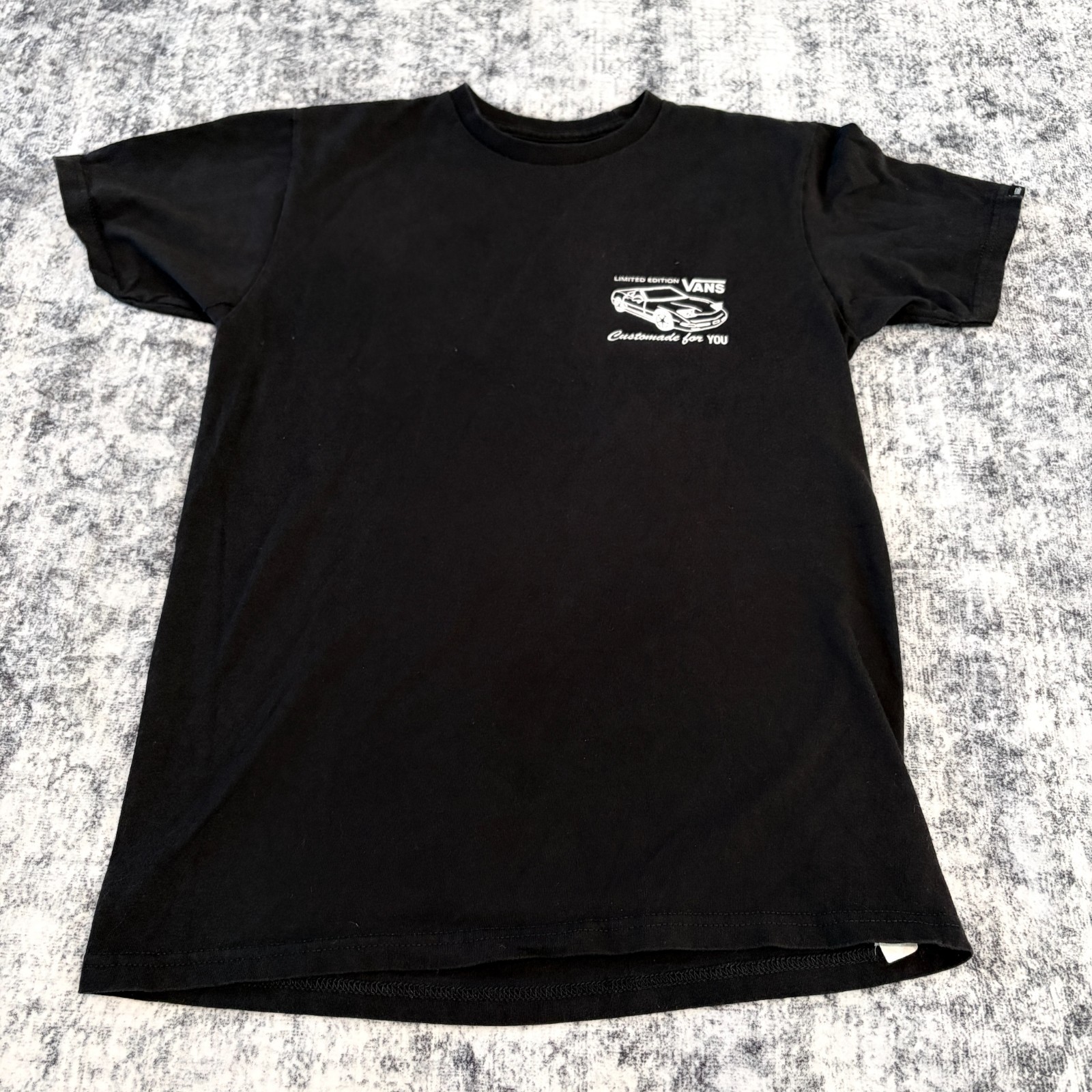 VANS Limited Edition Cars Motors Mens Size Small Classic Fit Black Shirt gallery