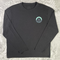 Vapor Apparel Long Sleeve Men Large Black Positive Vibes Only Graphic Peace Tee