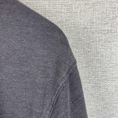 Croft & Barrow Henley Shirt Men Large Gray Long Sleeve Easy Care Soft Casual Son