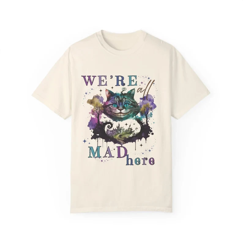 Cheshire Cat Were All Mad Here Alice in Wonderland Shirt Alice in Wonderland gallery
