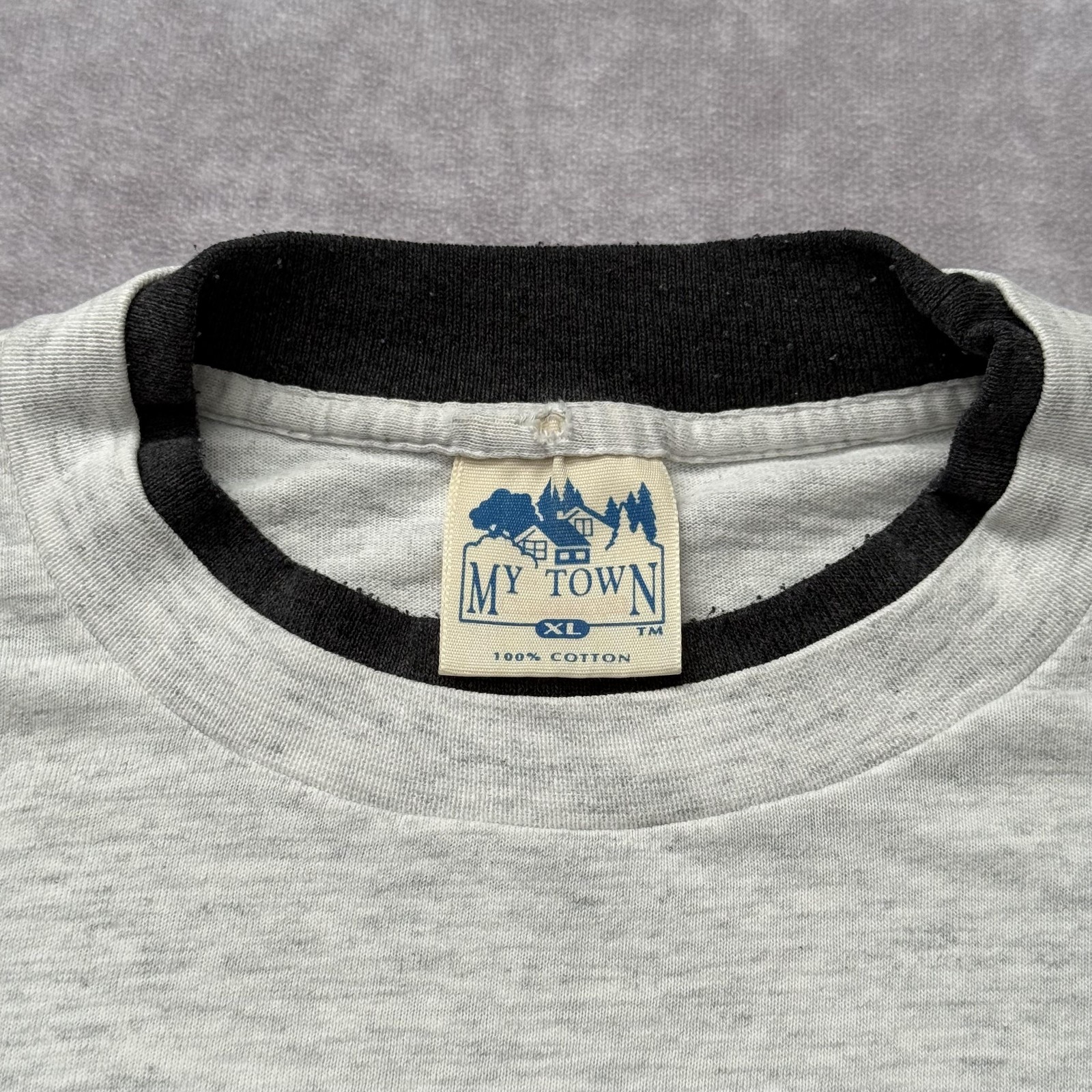 Vintage 80s Galt California Shirt Mens X Ringer Globe Tourist Mountain gallery