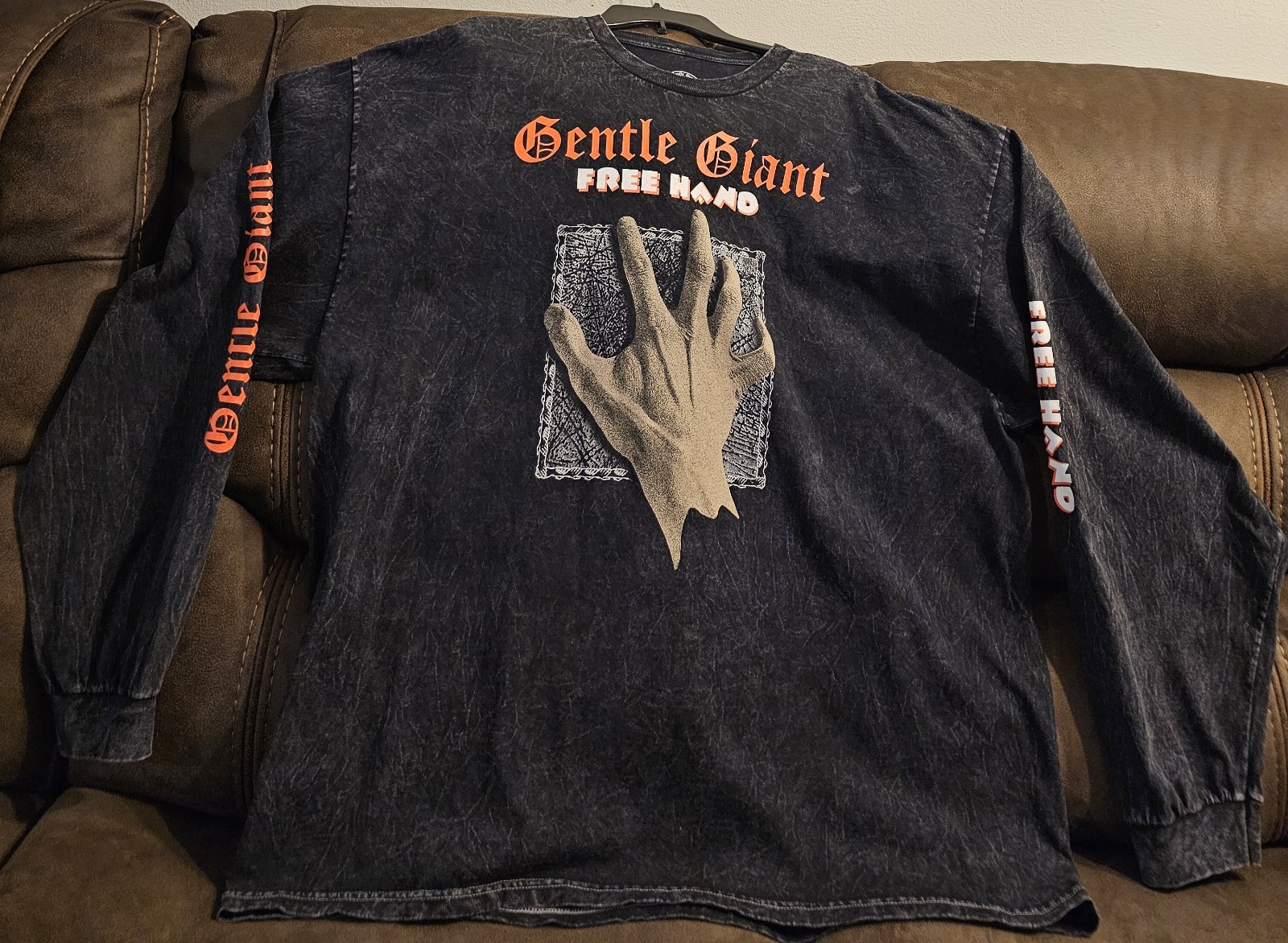 Gentle Giant Mineral Wash Official Band Long Sleeve T Shirt Rock Size 3x gallery