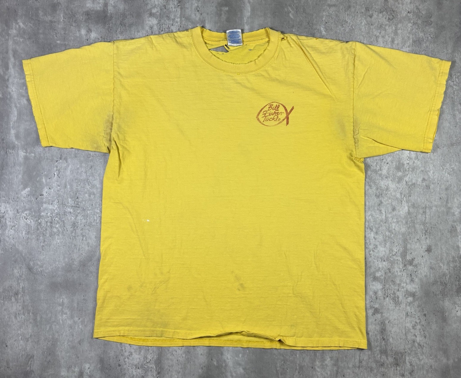 Vintage 90s Bill Fisher Tackle Nantucker Promo T Shirt Adult size XL gallery