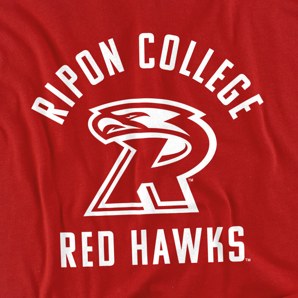 Ripon College Adult T-Shirt One Color Logo, Red, S-5XL gallery