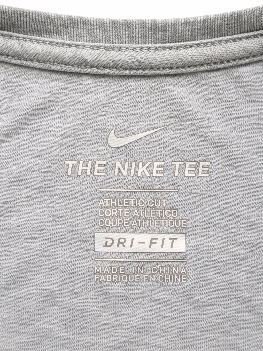 Nike Dri-FIT Gray Swoosh T-Shirt Men’s XL Athletic Training Gym Tee gallery