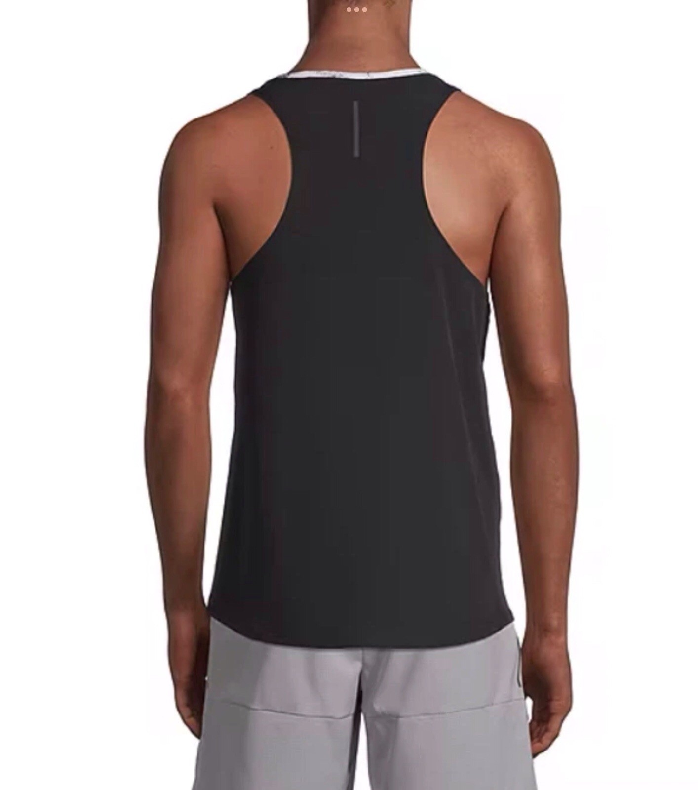 Xersion Mens XL Crew Neck Sleeveless Workout Tank Top Black And White gallery