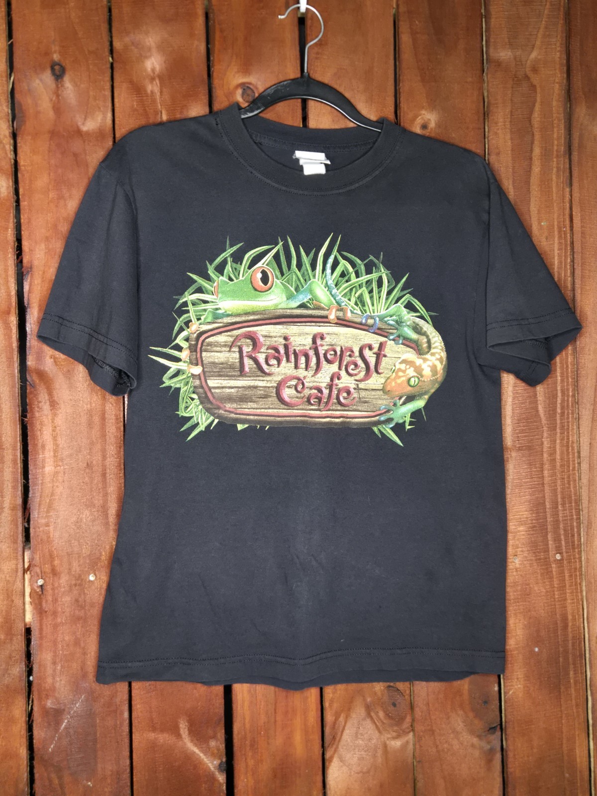 Vintage Rainforest Cafe Tree Frog Shirt Small