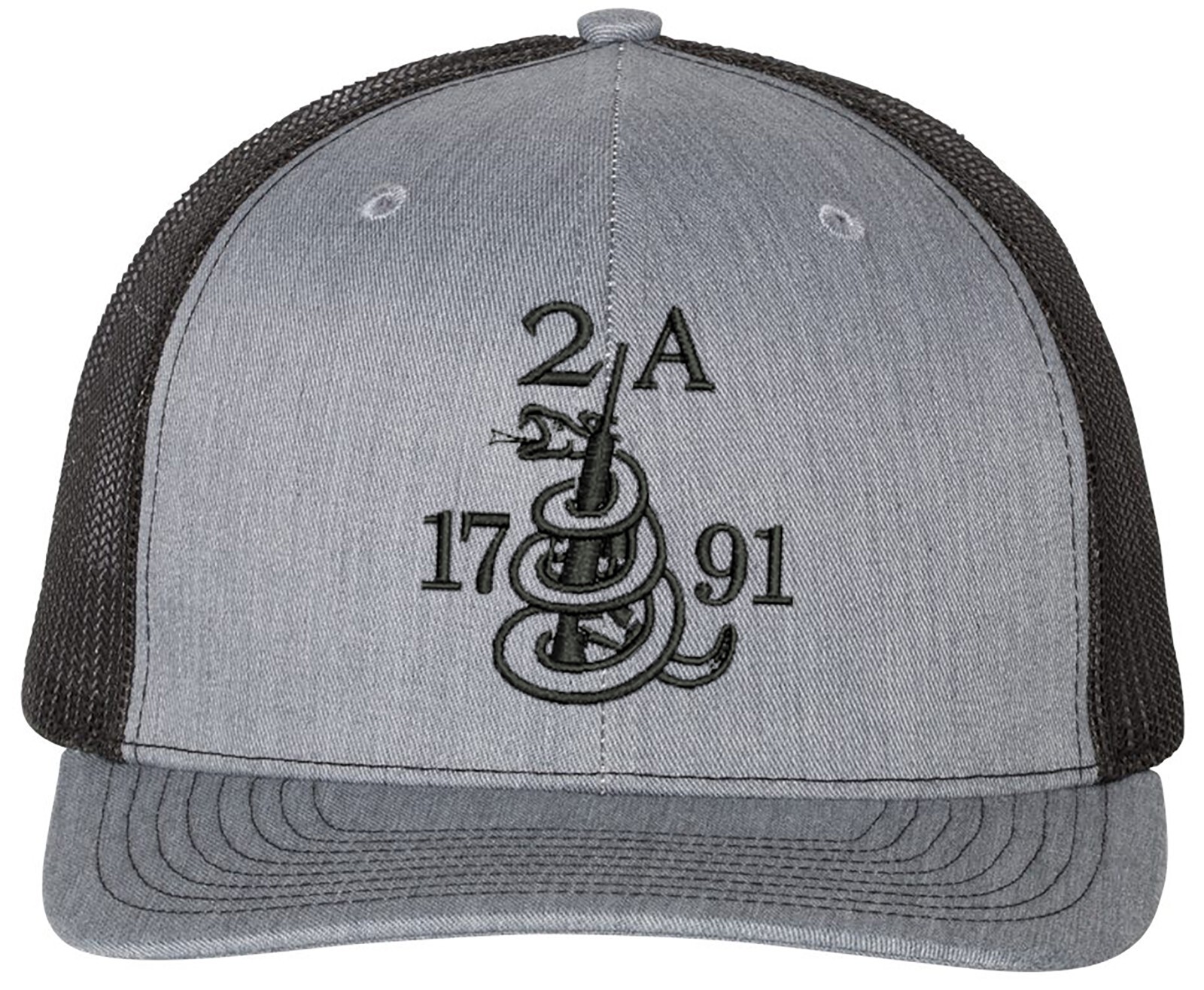 Gun Snake 2A 2nd Amendment Richardson Embroidered One Size Fits All Trucker Hats gallery