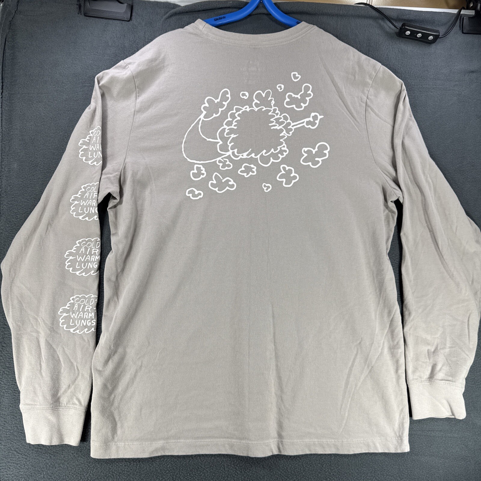 Nike Dri Fit Cold Air Warm Lungs Nathan Bell AIR Long Sleeve Size Large Tan gallery