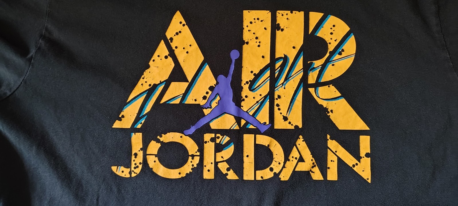 Jordan Air Jordan Jumpman Logo Graphic Print Black Crew Neck Tee Mens XL gallery