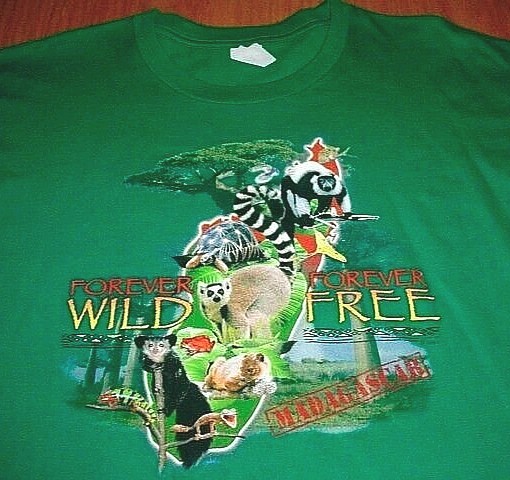 Madagascar Rainforest Forever Wild Forever Free Green T-Shirt Men's Large gallery