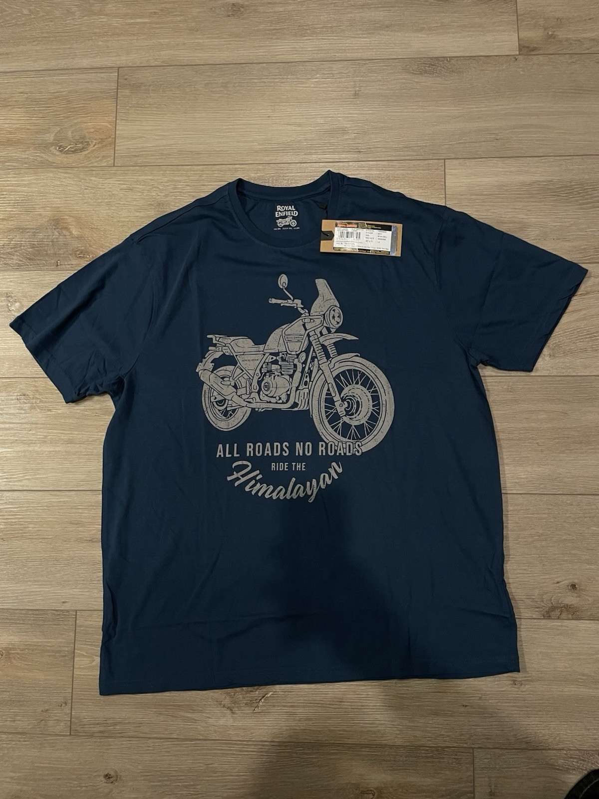 Royal Enfield Men’s Himalayan Motorcycle Graphic T Shirt Sz 2XL Blue Biker NWT gallery