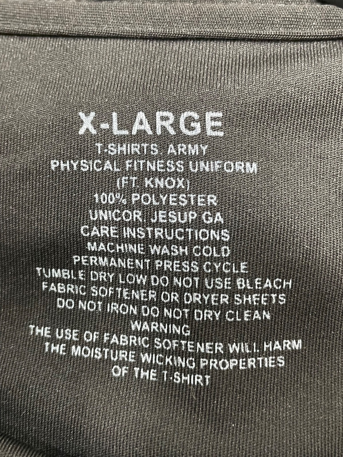 United States Army ROTC Leadership Excellence Crest Logo Black T-Shirt Mens XL gallery