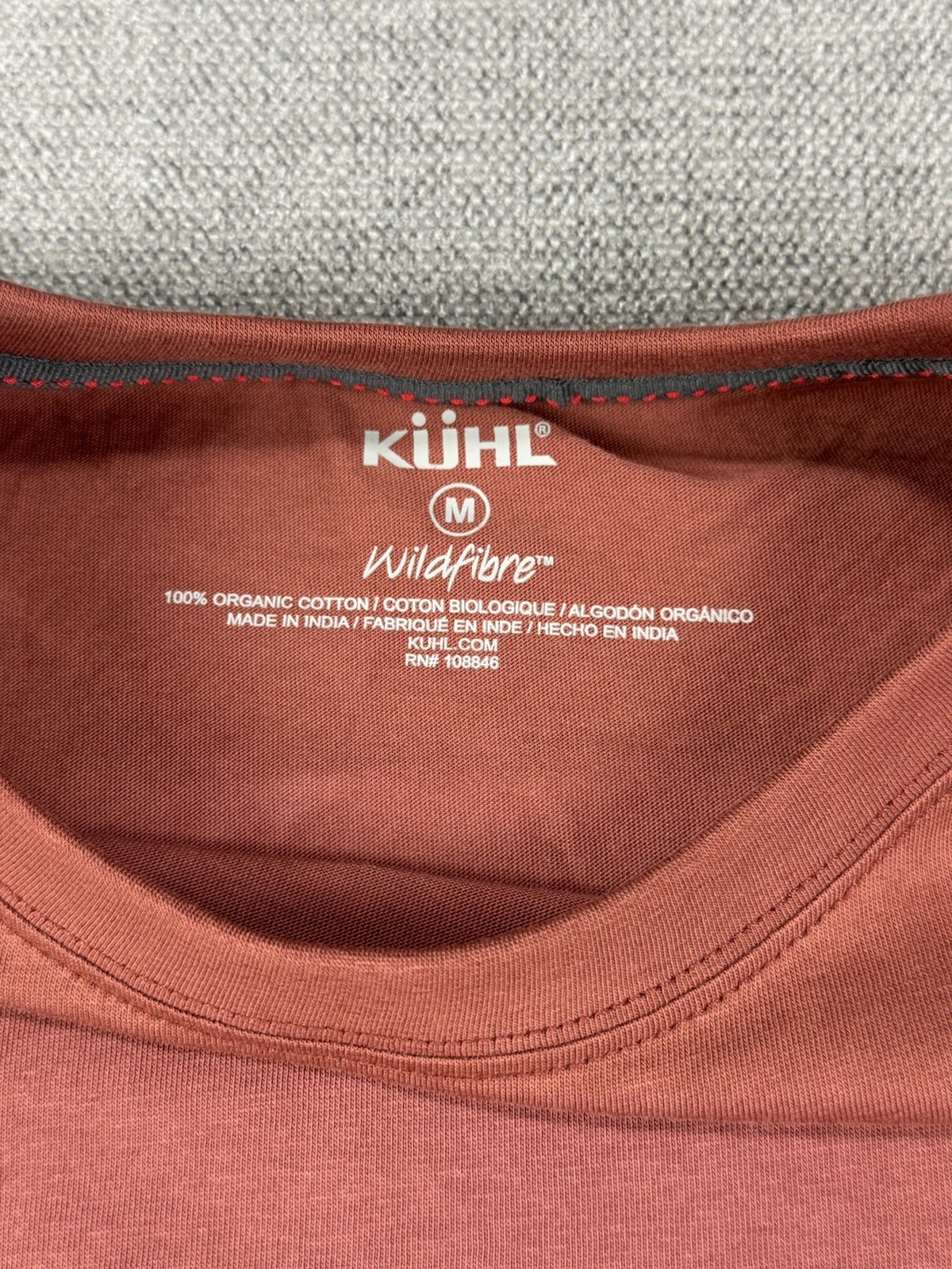 Kuhl Shirt Mens Medium Rust Organic Cotton Brown Hiking Trek New gallery