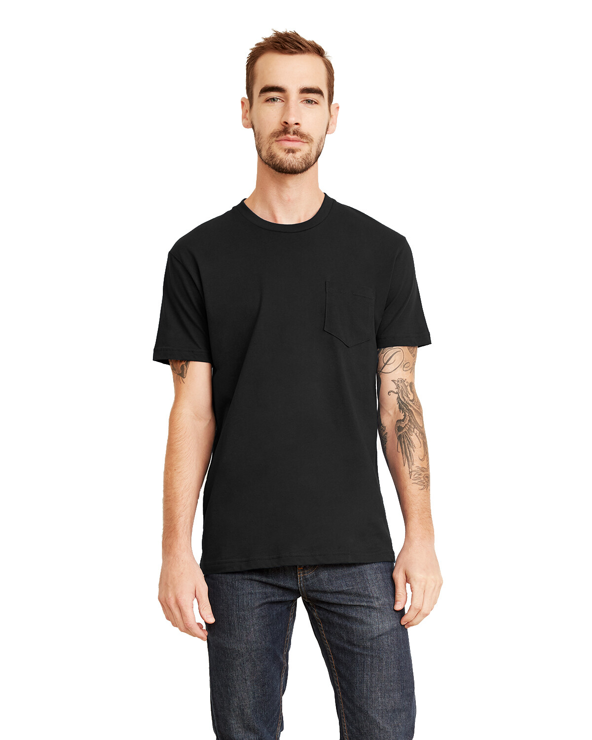 Next Level Apparel 3605 Unisex Pocket Crew Short Sleeve Stylish T-Shirt gallery