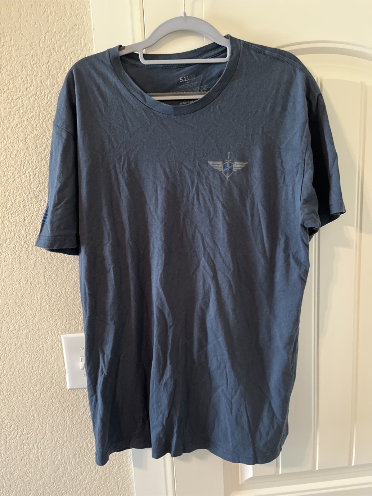 5.11 Tactical Short Sleeve T-shirt Blue Size XL Purpose Built Gear gallery