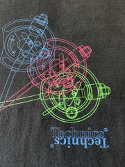 Vintage Technics Turntable DJ Crossing T-Shirt Disc Jockey Hip Hop Size Medium