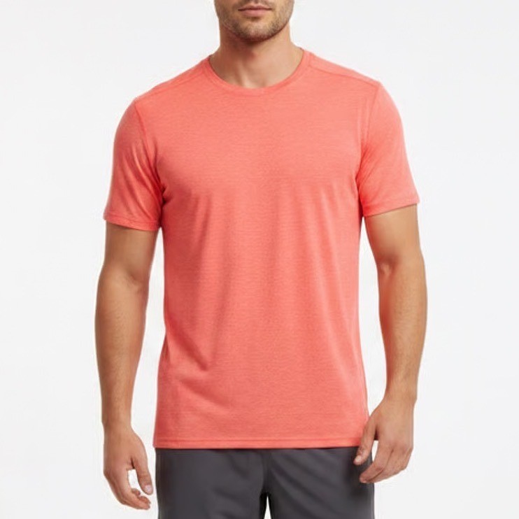 DSG Mens Movement Tee Cabana Coral Heather Short Sleeve Athletic Shirt Small NEW gallery