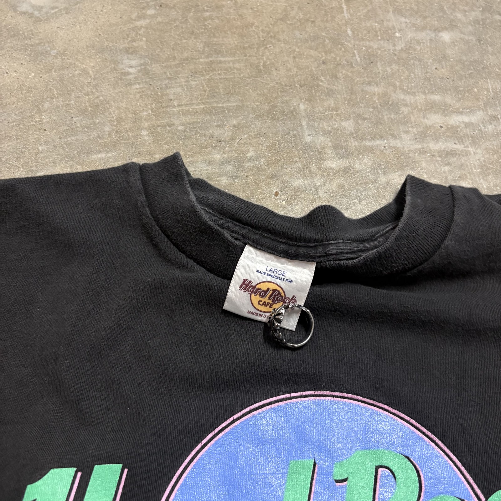 Hard Rock Cafe Orlando Men's Black T-Shirt Tagged L 90s Single Stitch USA Made gallery