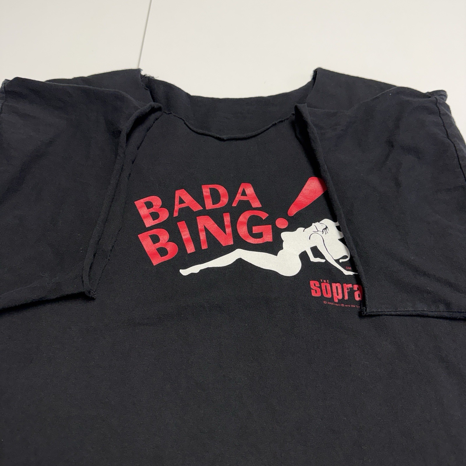 Vintage Sopranos Bada Bing! Shirt Mens XL Black Satin Dolls Club 2000s gallery