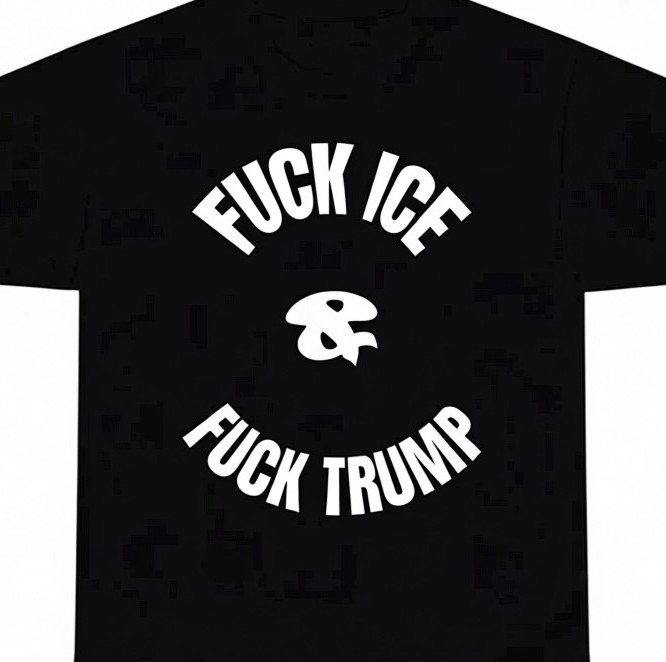 F Trump and F ICE Anti Trump T shirt Tee Funny Protest Ice Out gallery
