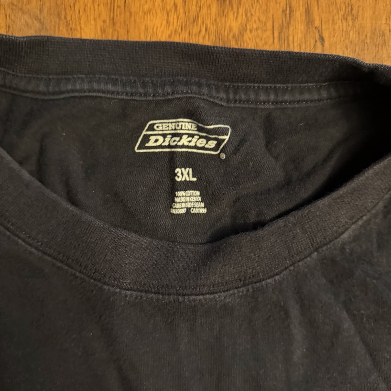 Dickies Genuine Black Pocket T Shirt 3XL Heavyweight Workwear Tee gallery