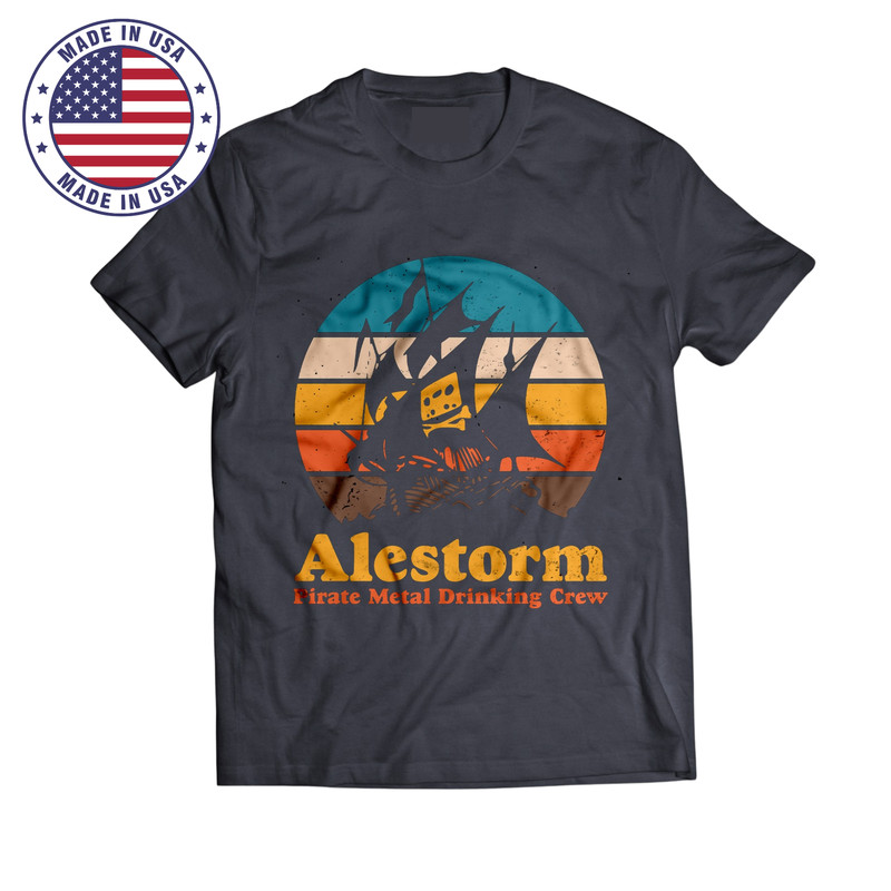 Alestorm Retro PMDC T-Shirt Unisex All Sizes Reprint Gift For Fans