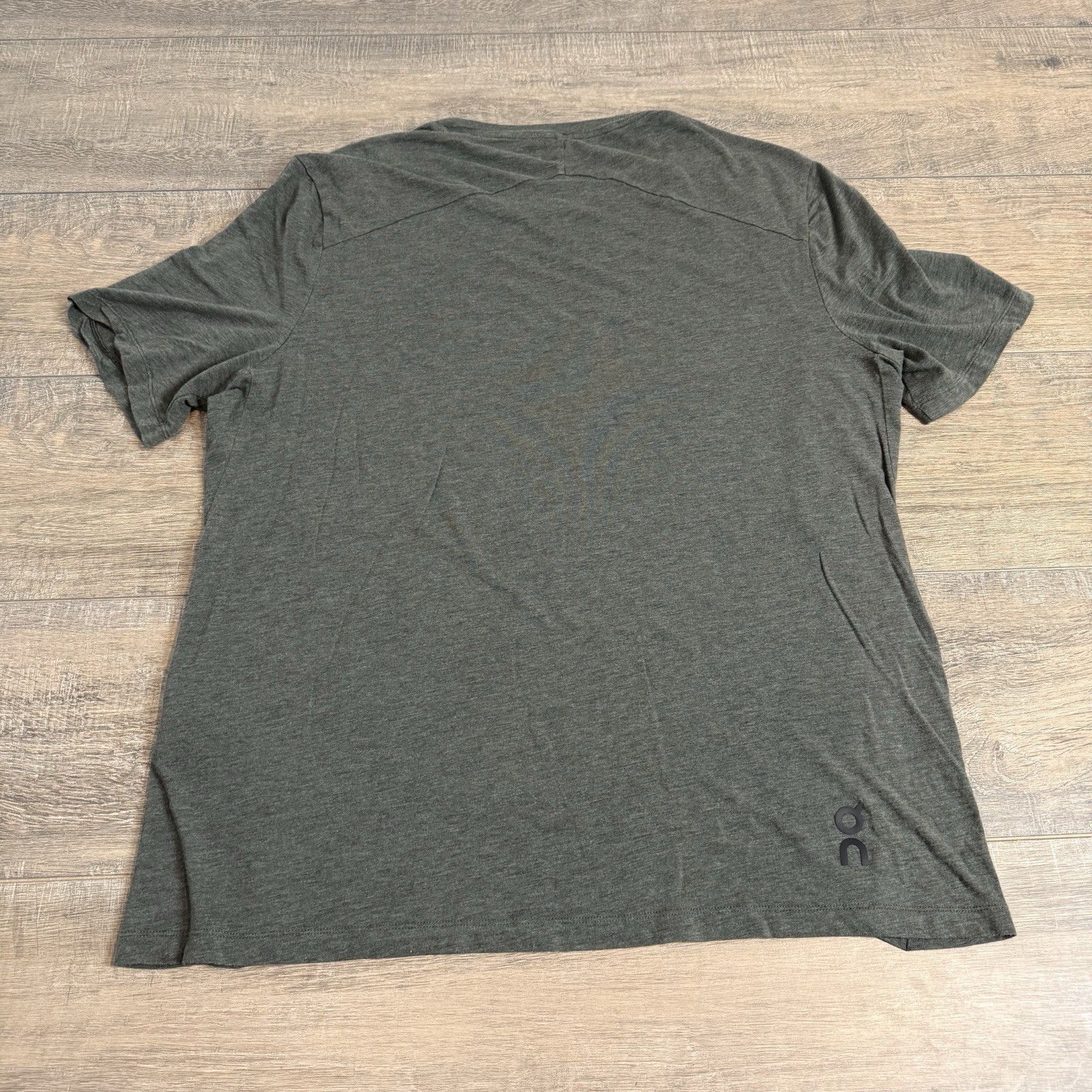 On Cloud Mens Active-T Shirt Large Olive Green Lightweight Soft 37% Modal B9 gallery