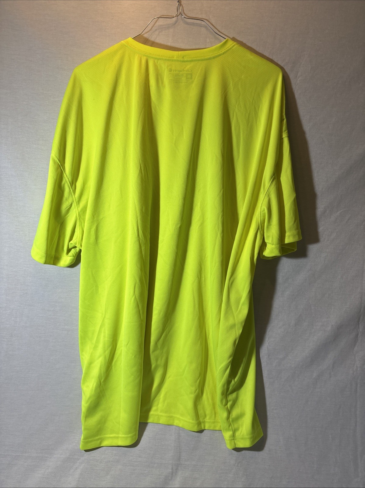 Carhartt Relaxed Fit High Visibility Mesh Pocket T-Shirt Neon Yellow Mens 4XL gallery