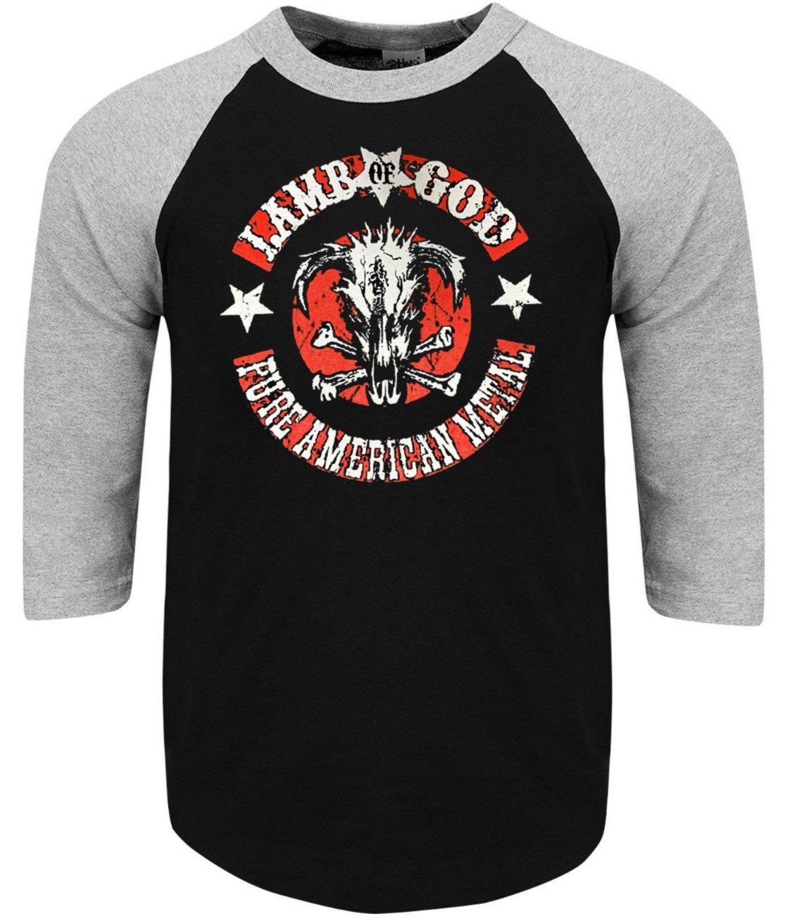 Lamb of God Pure American Metal Raglan 3/4 Sleeve (Multiple Variations) gallery
