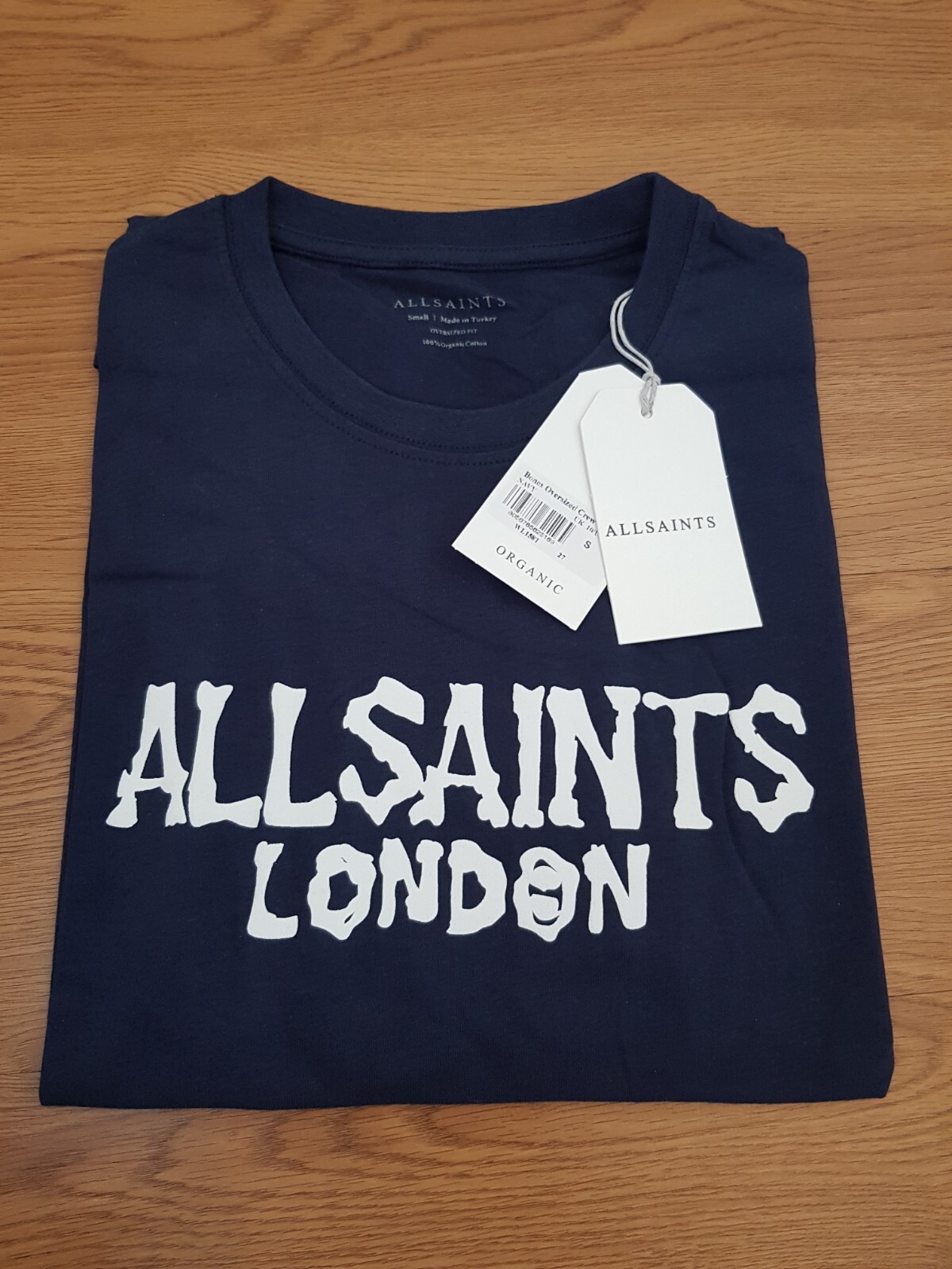 All Saints London Men's Bones Oversized Organic Cotton Crew T-Shirt gallery