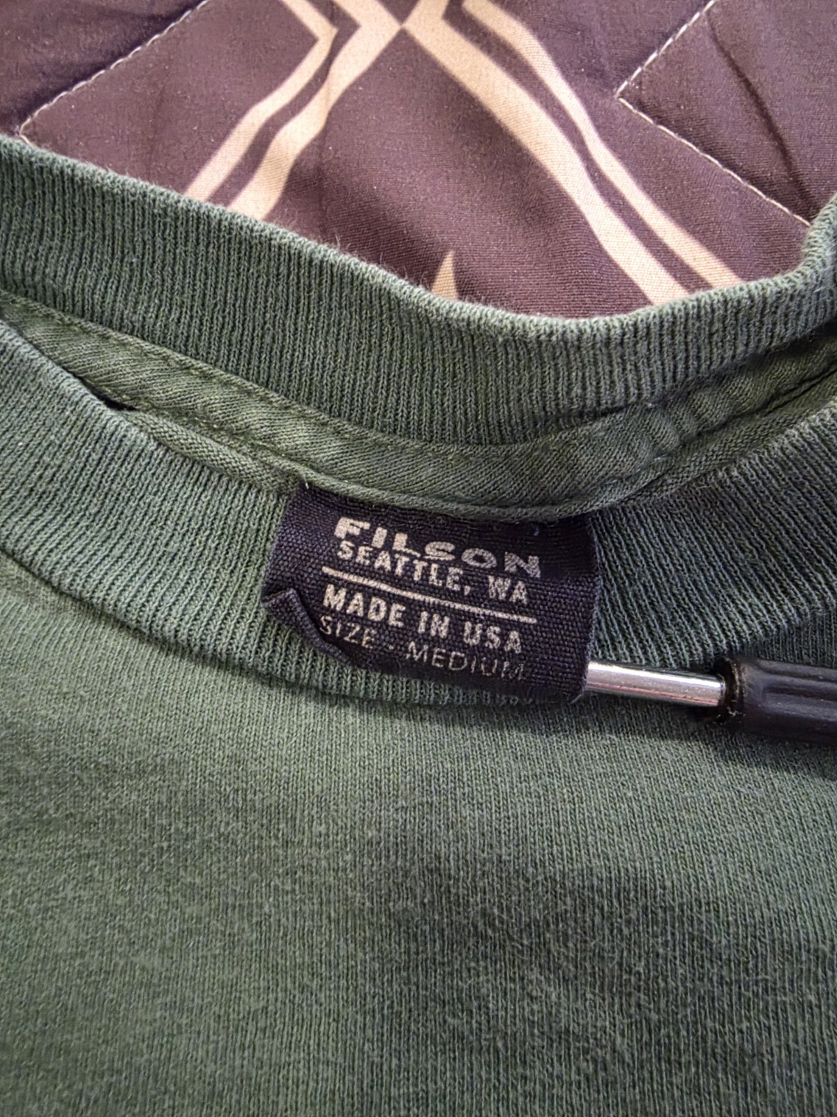 Filson Smokey Bear Help Prevent Wildfires L/S T Shirt Green Medium Made In USA gallery