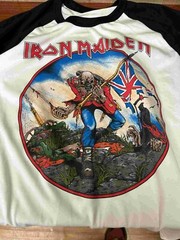 Iron Maiden British Metal Ounslaught 1983 Raglan S to 3XL
