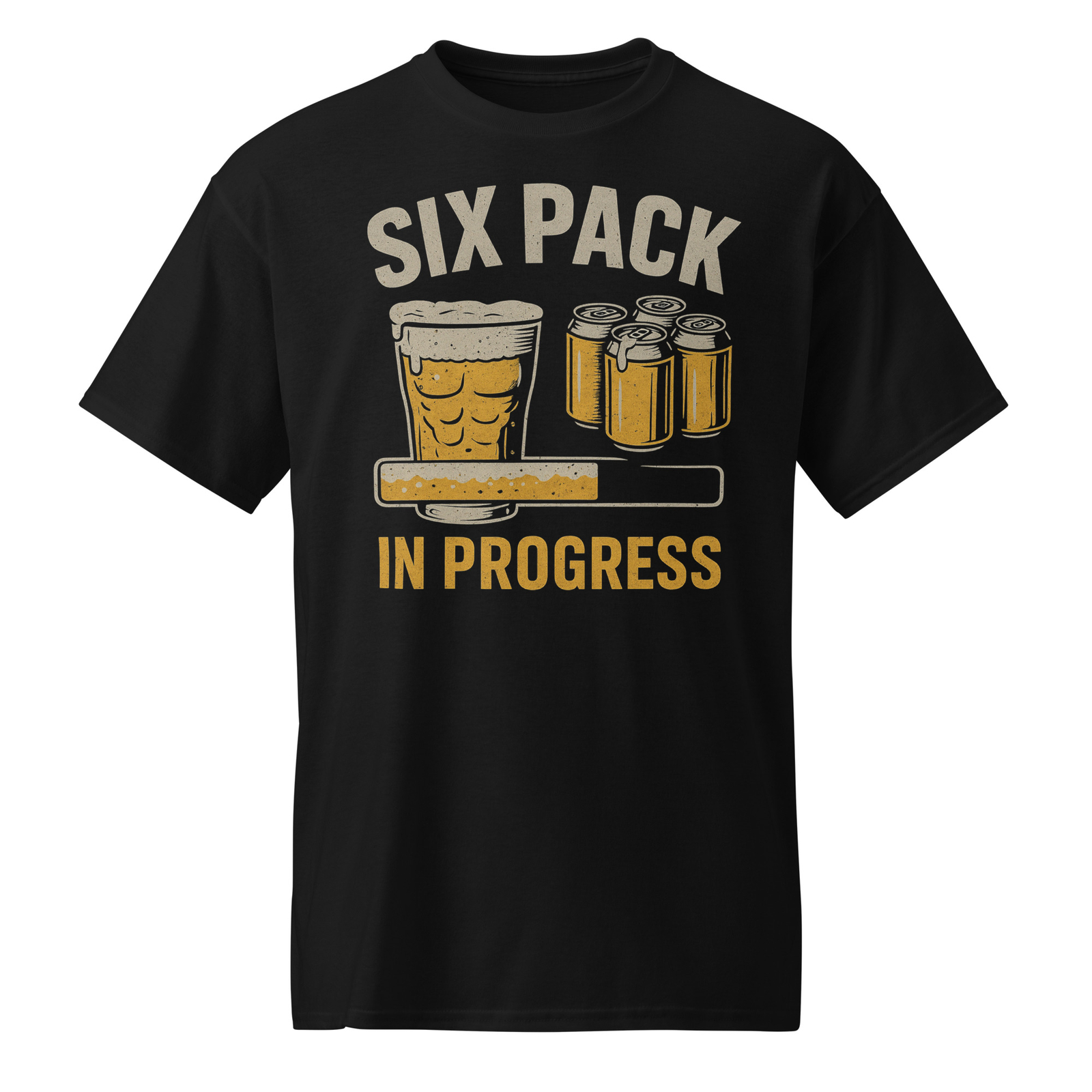 Six Pack In Progress Craft Beer Taster Fun IPAs Hops Home Brew Brewing T-Shirt
