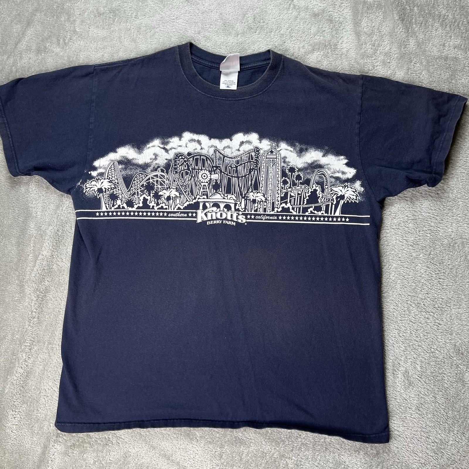 Vintage Knott’s Berry Farm Shirt Y2K 2000’s Double Sided Size XL California