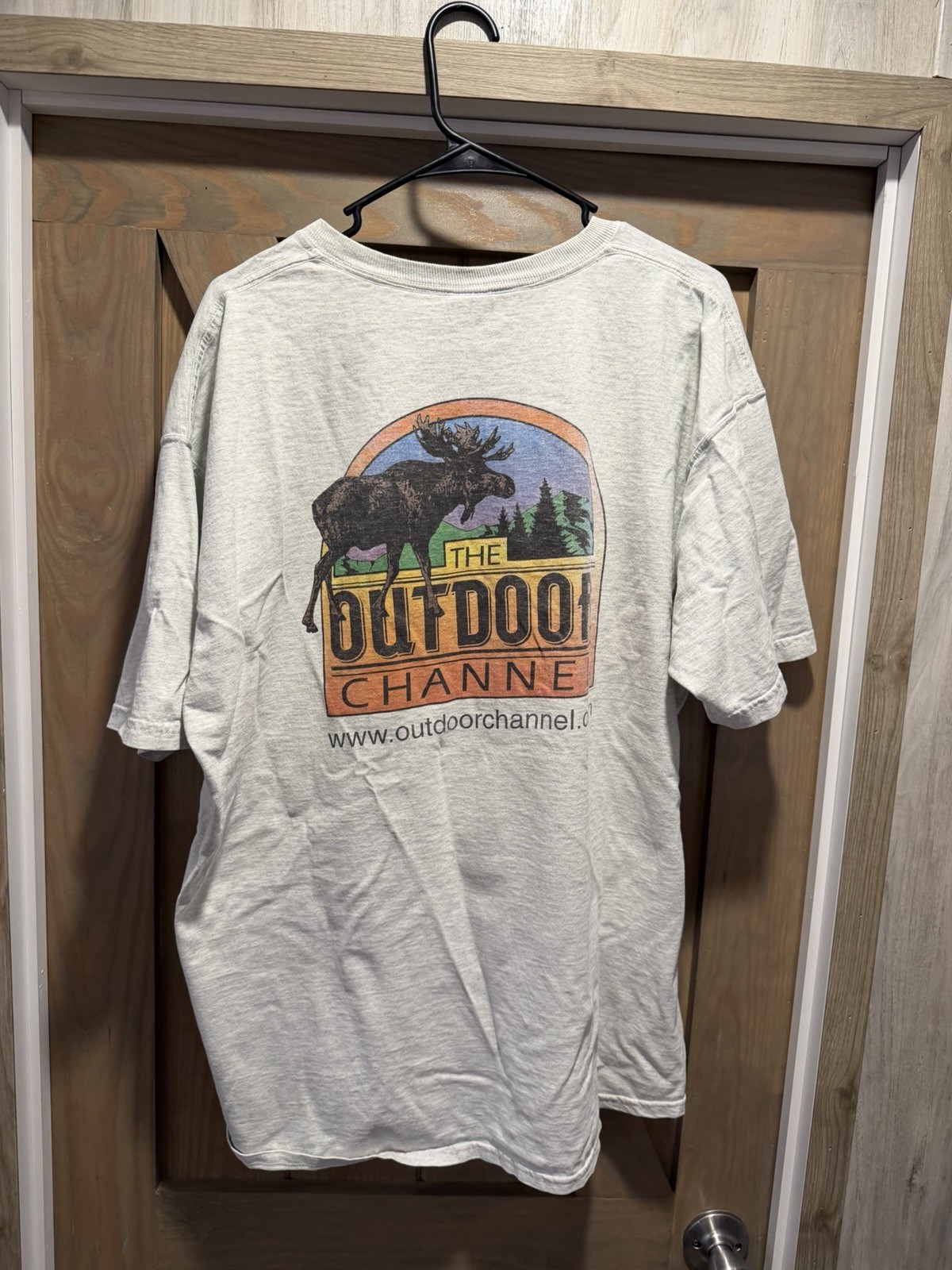 Vintage 90’s Outdoor Channel Hunting Fishing TV Network Promo T Shirt 2XL gallery