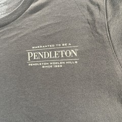 Pendleton Men’s graphic T Shirt Brown Short Sleeve Outdoors Camping LARGE NWOT
