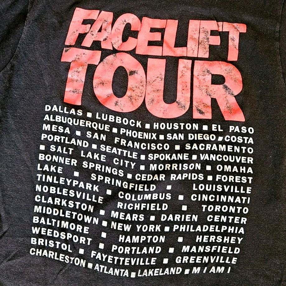 Vintage 90s Alice In Chains Facelift Tour T-Shirt Size Large Single Stitch gallery