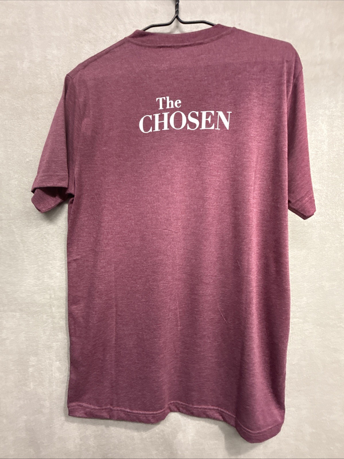 The Chosen New Made In India Plum “NOT WHAT WE WERE.” T-Shirt-Back Logo-Size Med gallery